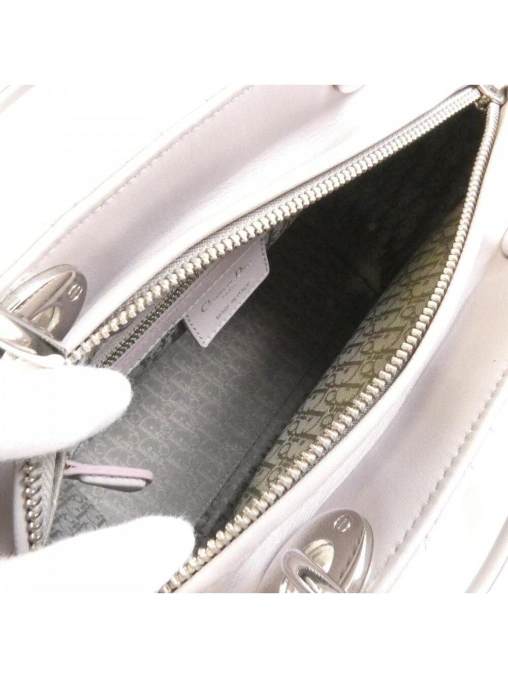 Dior Lady Bag Handbag Gray - Picture 9 of 9